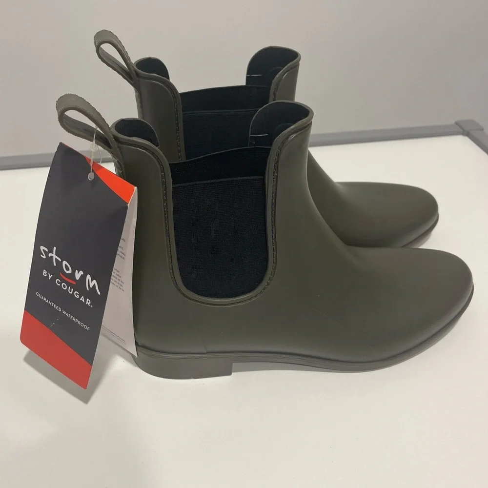 Waterproof Rubber Boots Size 9 NWT Short Rain Boots - Picture 3 of 16